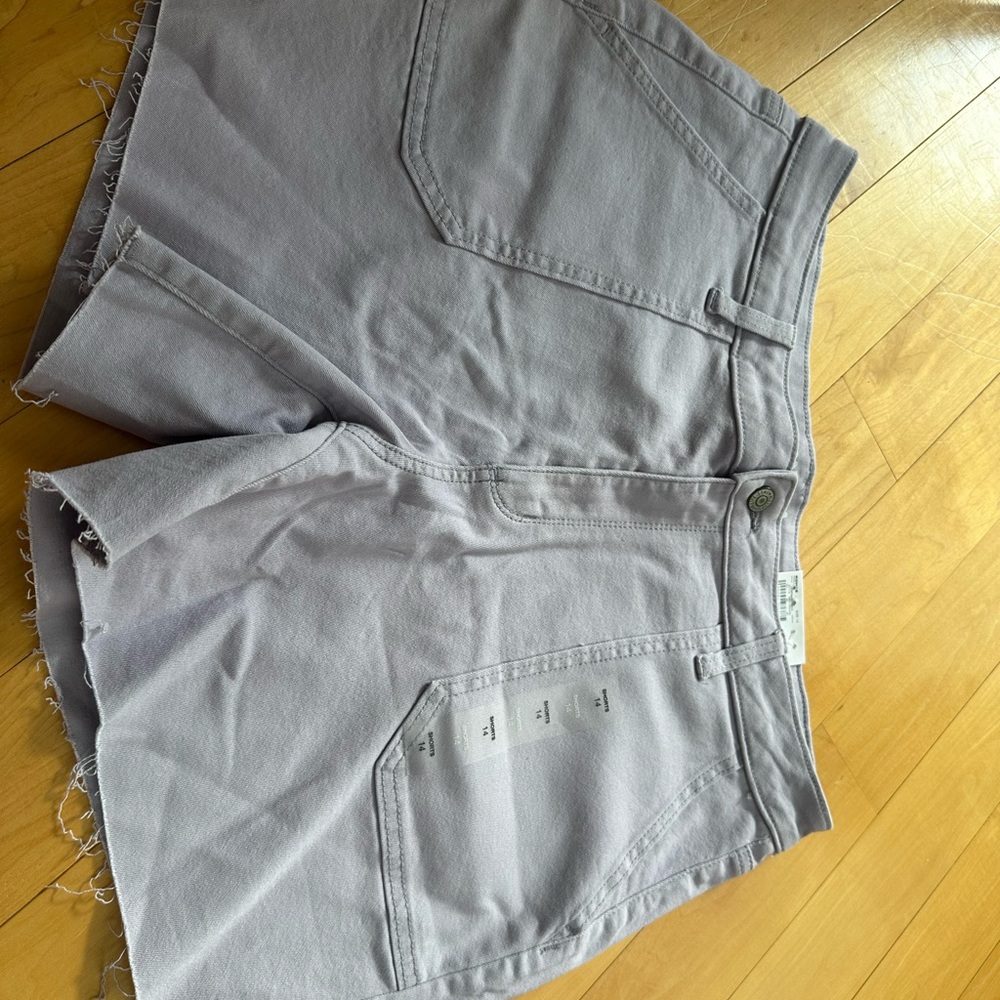 Light Purple Denim Shorts